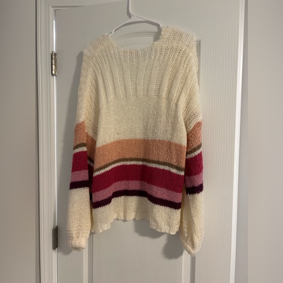 Francesca’s Pink Striped Cardigan - Picture 2 of 7